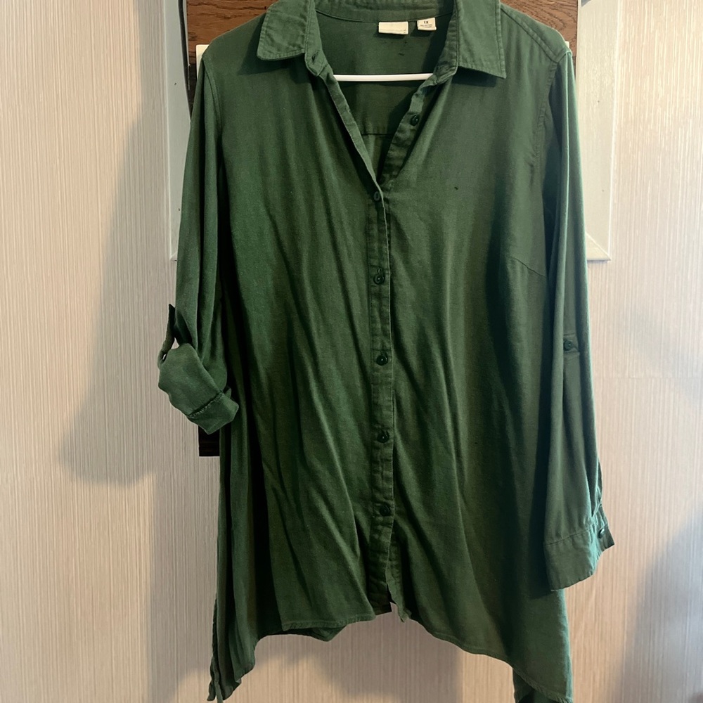 Westbound Forest Green Collared Shirt